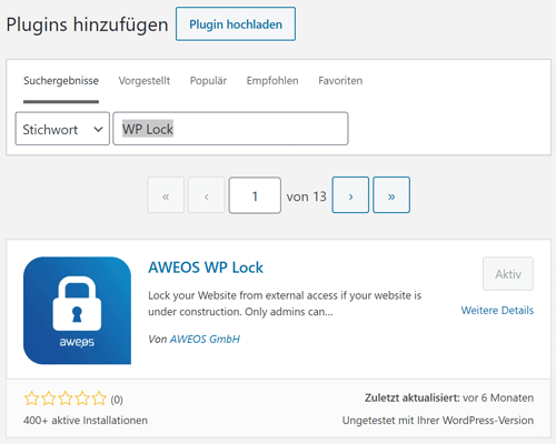 WordPress Wartungsmodus steuern und eigene Wartungsseite schalten